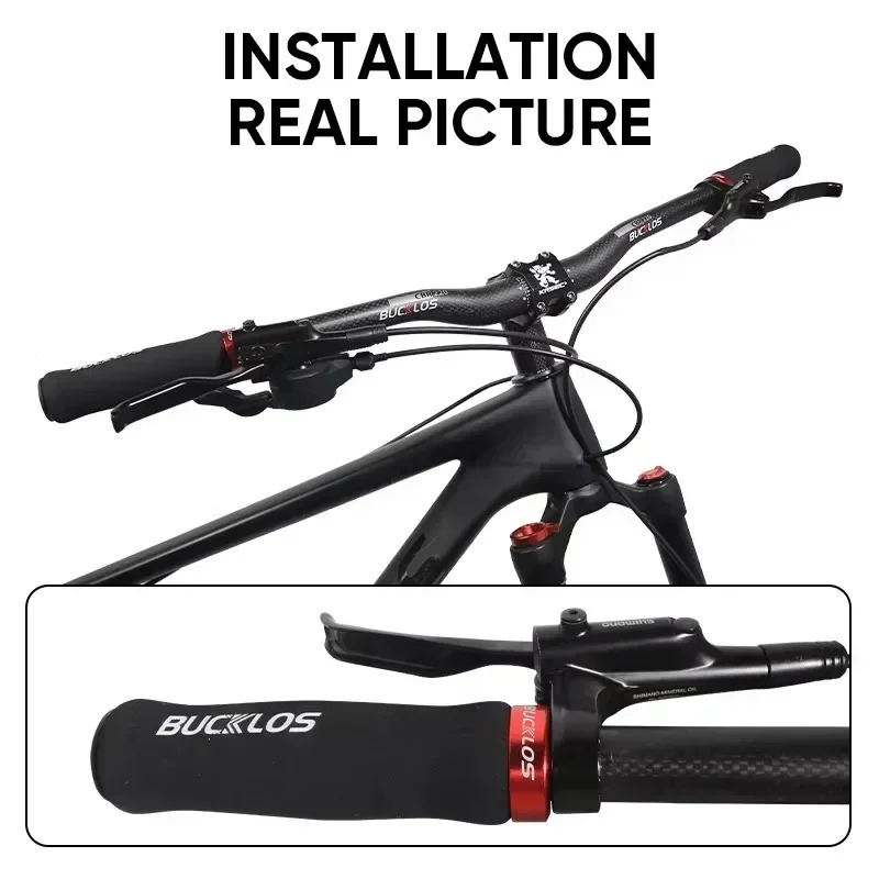 BUCKLOS Fahrradgriffe, integrierter Gummi, rutschfest, für MTB-Lenkerabdeckung, Sperre am Mountainbike, Lenkermanschetten, BMX-Fahrradteile