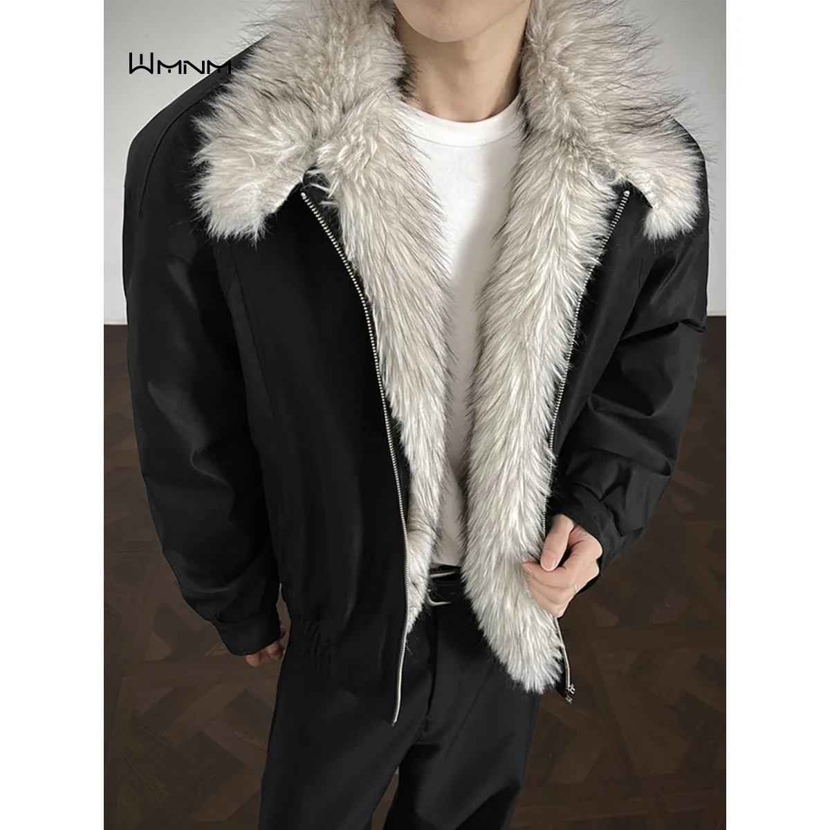 

Мужская утепленная хлопковая куртка с воротником-стойкой Wolf King Mountain Eagle, большие размеры, осенне-зимнее пальто