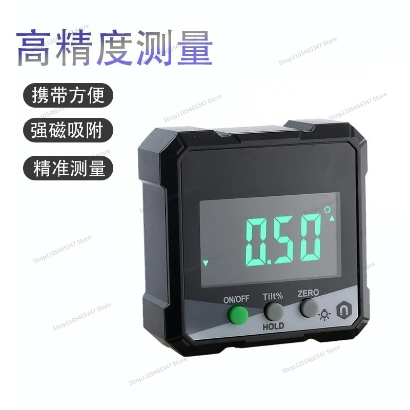 For Digital Display Inclination Box, Protractor Digital Display Inclination Meter Inclination Box, Angle Meter, Slope Meter