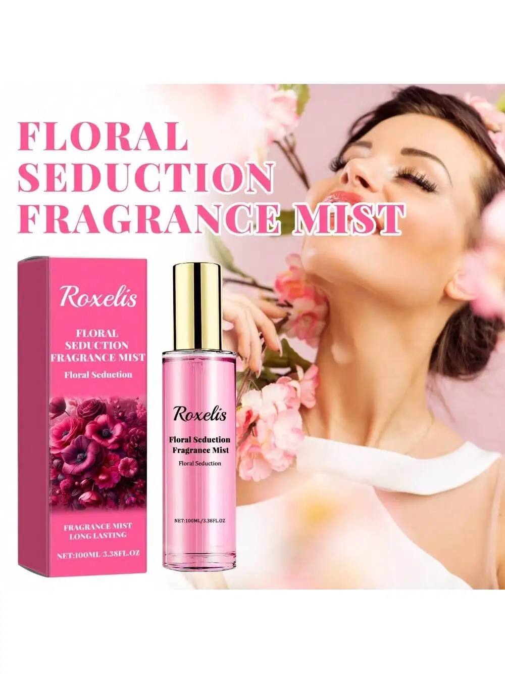 [Floral]Roxelis Pure Tentation Perfume Spray Fragrância de longa duração Fresca Natural Casais Data Carry Atmosfera Encontrole Perfu