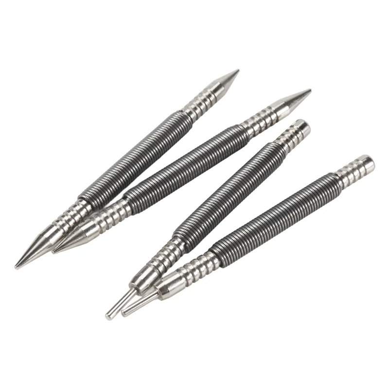 

A76K Nail Set And Hinge Pin Tool Dual Head Nail Punch Hinge Pin Removal Tool Hammerless Spring Punch Set Spring Nail Setter