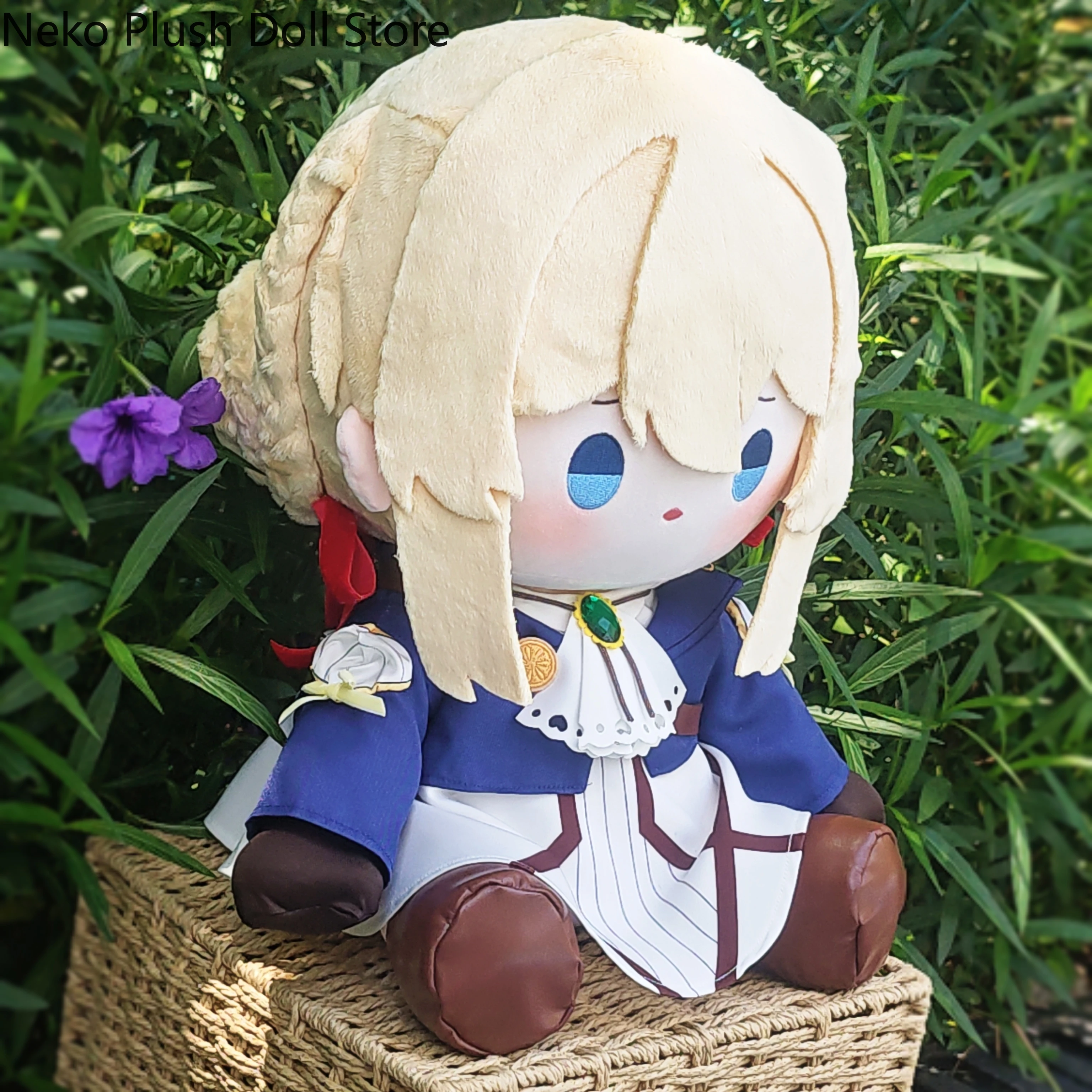 

Violet Evergarden‌ Game Anime Cosplay Plush Stuffed Cotton Cute Body Change Clothes Doll Dress Up Toys Cushion 40CM