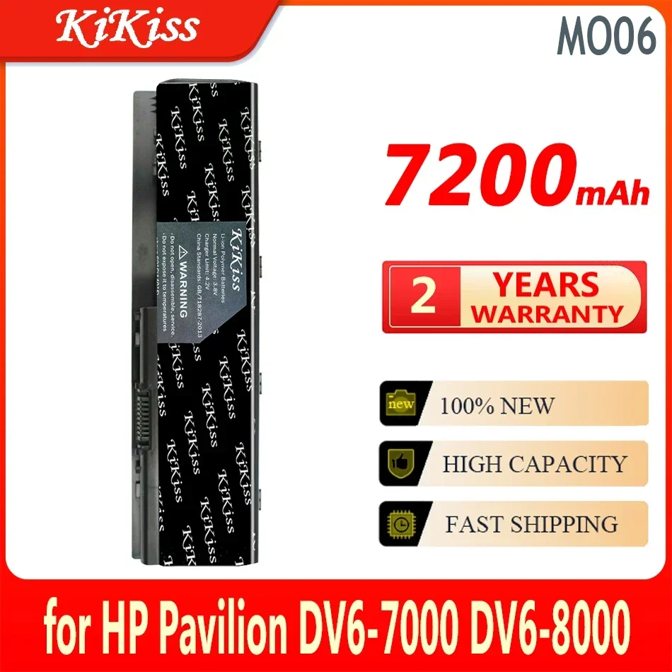 

Аккумулятор KiKiss 7200 мАч для HP Pavilion DV6-7000 DV6-8000 DV7-7000 672326 -421 672412 -001 HSTNN-LB3P HSTNN-YB3N MO06