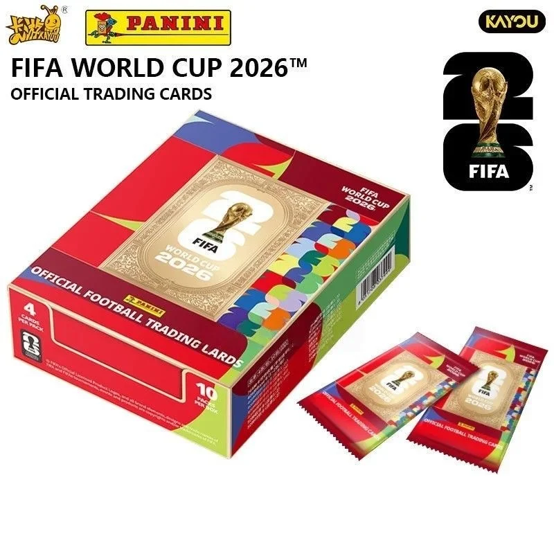 

PANINI FIFA World Cup 2026 Official Soccer Trading Cards Authentic Football Collectible Hobby Box Rare Prizm