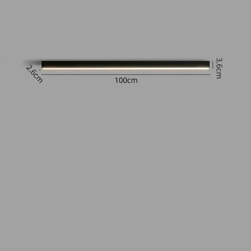 Imagem -06 - Lâmpada de Parede Led de Tira Longa Luz de Teto de Alumínio Ip65 Moderno e Impermeável 110v 220v