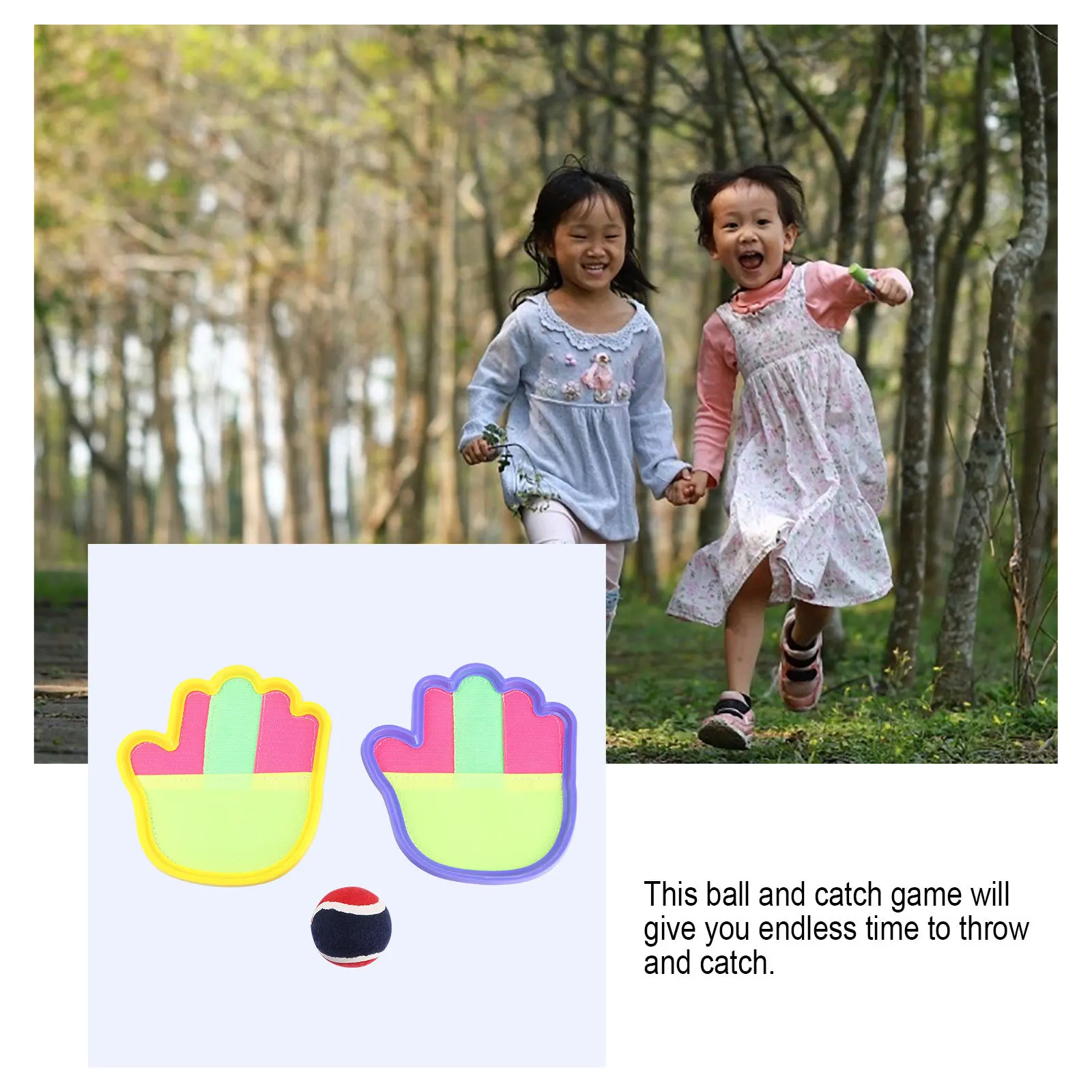 1Set Kids Zuig Paddle Ball Catcher Toss Game Familievriendelijke Draagbare Sportuitrusting Zomer Plezier Activiteit Tennis Speelgoed Bal