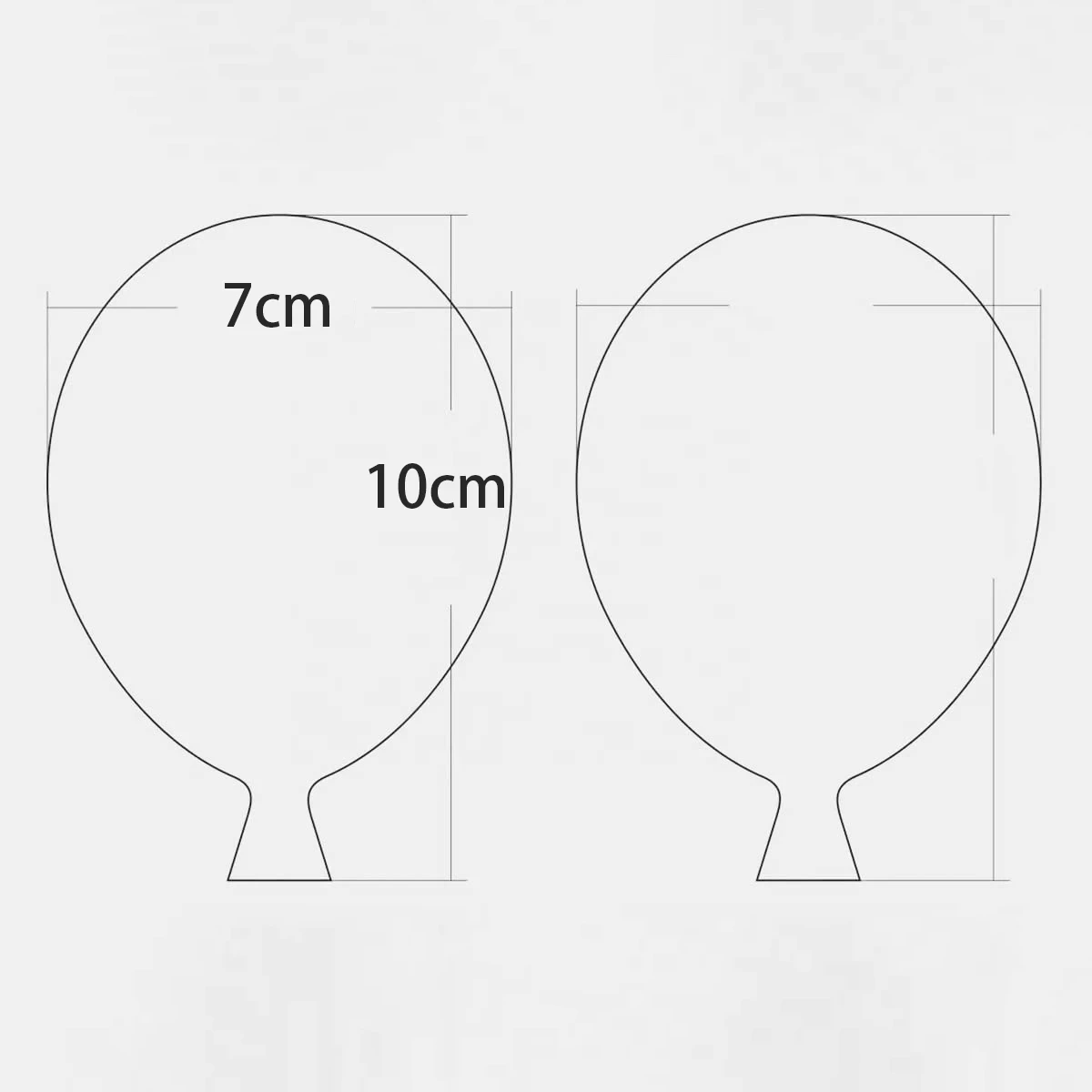 Balloon Shape Transparent Acrylic Sheet Blank Diy Milestone Balloon Card Baby Photo Children\'s Handmade Props Wedding Decoration