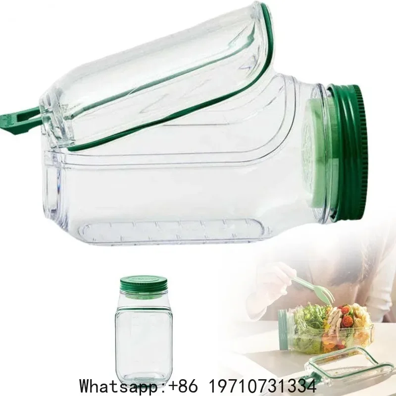 

Plastic Salad Bottle Leak-proof Capsule Portable Container Salad Box Container Portable Outdoor Working Students Business