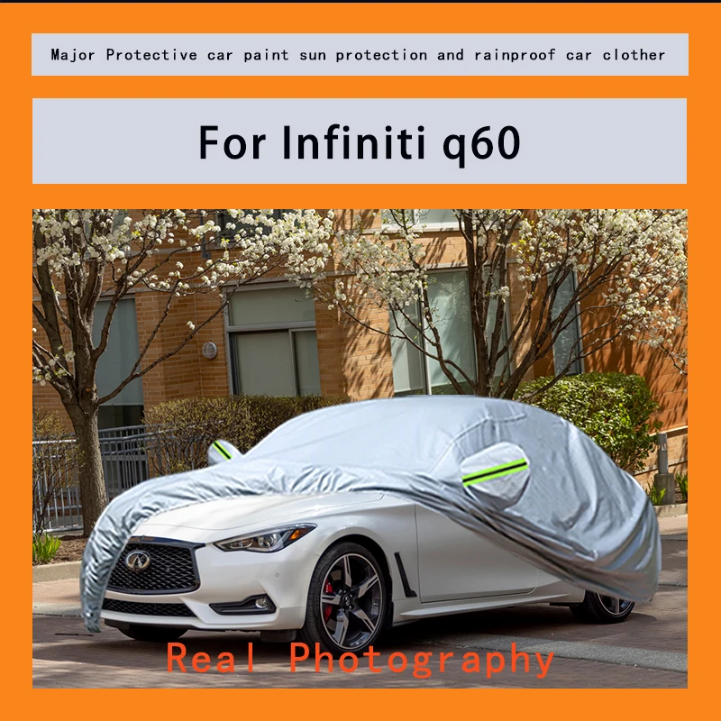 

﻿﻿For lnfiniti q60 Car Covers Outdoor Waterproof Dustproof Sun Rain Snow Protection Thick Oxford Cloth Full Outer Cover