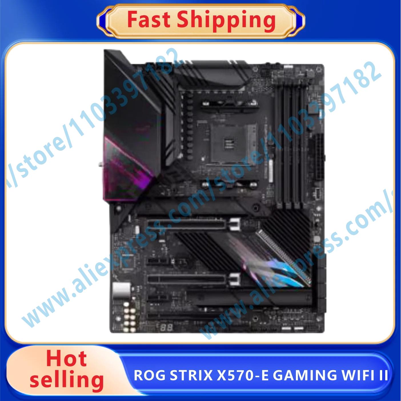 ROG STRIX X570-E GAMING WIFI II X570 Motherboard DDR4 128GB AM4 PCI-E 4.0 USB 3.2 M.2 ATX