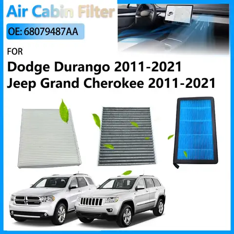 HEPA Car Activated Carbon Air Conditioning Cabin Filter For Jeep Grand Cherokee Dodge Durango 2011 - 2021 Accessories 68079487AA