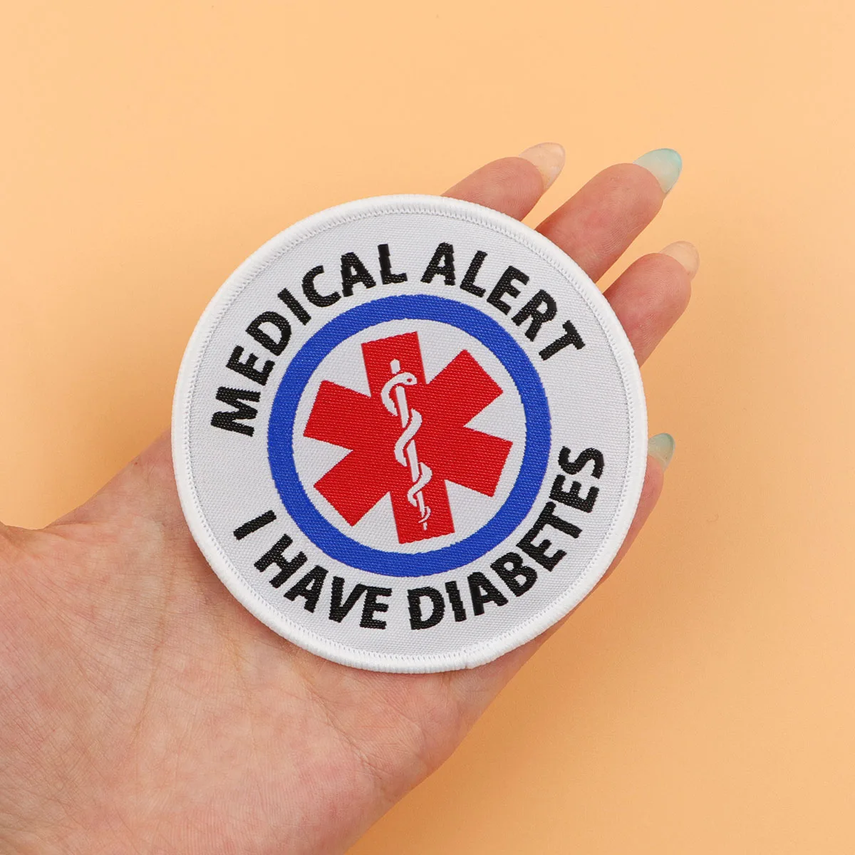 

Medical Alert Embroidery Patch "I Have Diabetes" Iron On Patches For Clothing Thermoadhesive Patches On Clothes DIY Sew Badges