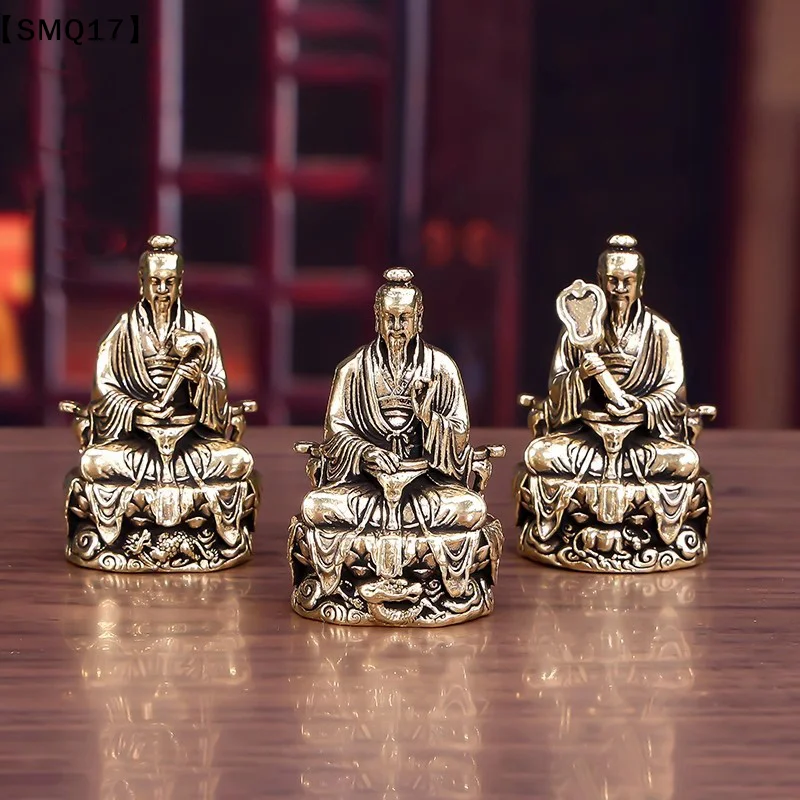 Sanqing Tianzun Statue Chinese Taoism Taishang Laojun Crafts Ornament Sculpture Carving Statue Collection Home Decor【SMQ】
