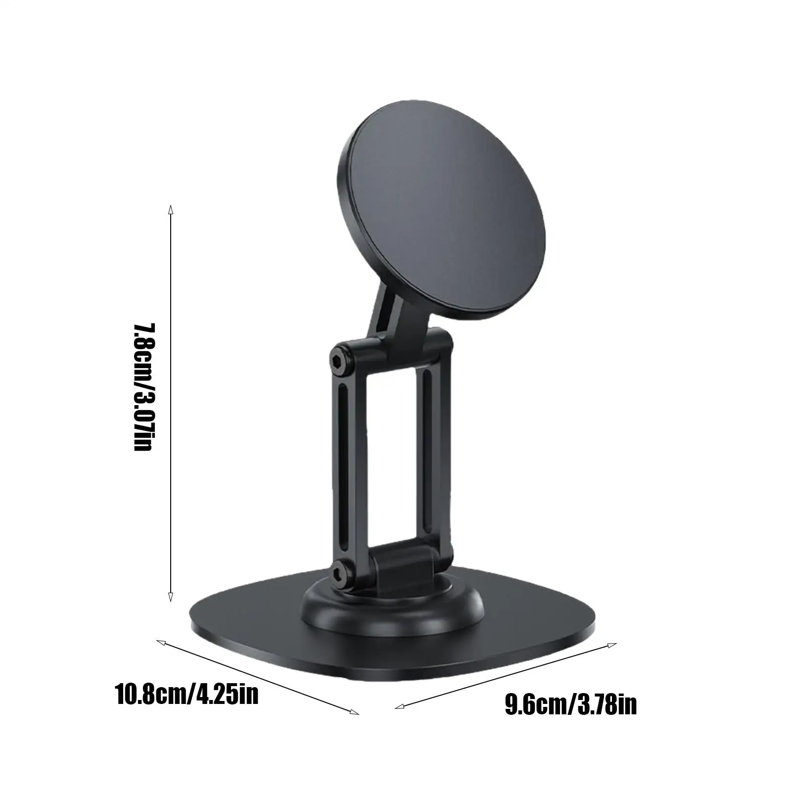 Cell Phone Desk Stand Magnetic Phone Holder Desktop Stand Bracket 360 Degree Rotating Adjustable Height Foldable Dock For Most