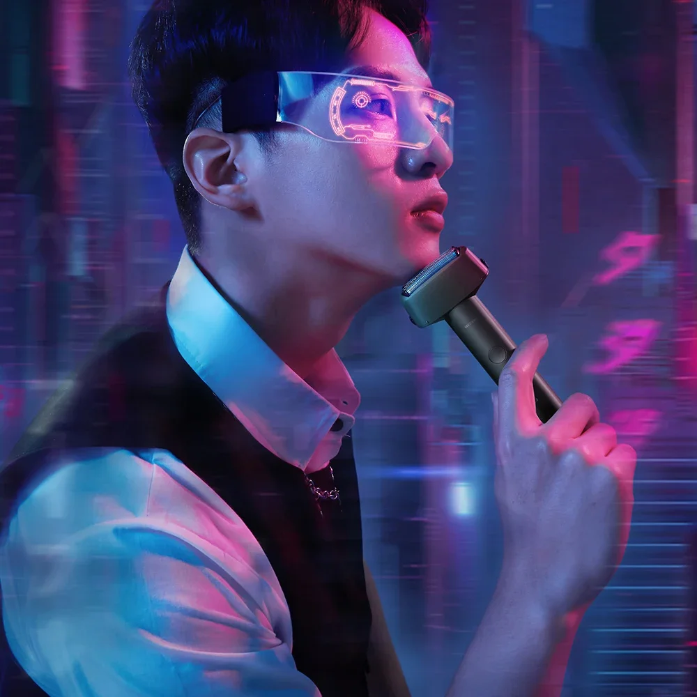 ماكينة حلاقة كهربائية باناسونيك للرجال، ماكينة حلاقة IPX7 مقاومة للماء، ماكينة حلاقة لحية الوجه الرطبة والجافة مع نظام قطع 3 شفرات للمنزل والسفر