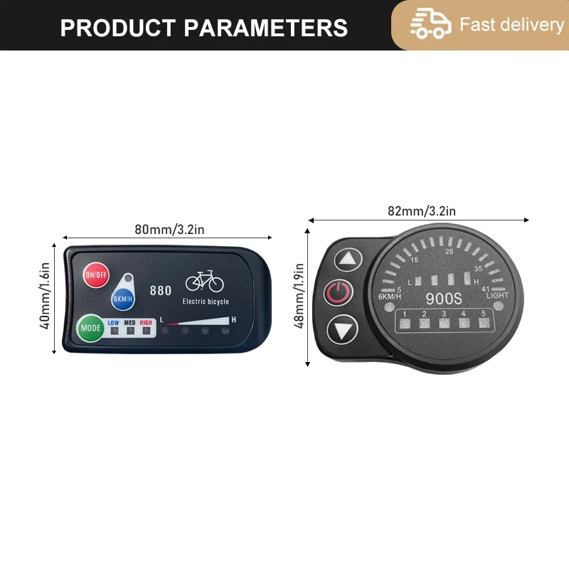 Electric Bike Display KT LCD3 LCD4 LCD5 LCD7U LCD7U LCD8H LCD9R 24V36V48V 72V Electric Bicycle Accessories