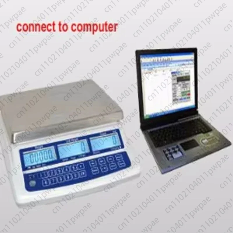 Digital Desktop Scale 15kg Capacity Price Calculation Counting Scale Display Steel Plastic Material Commercial Weighing Scale