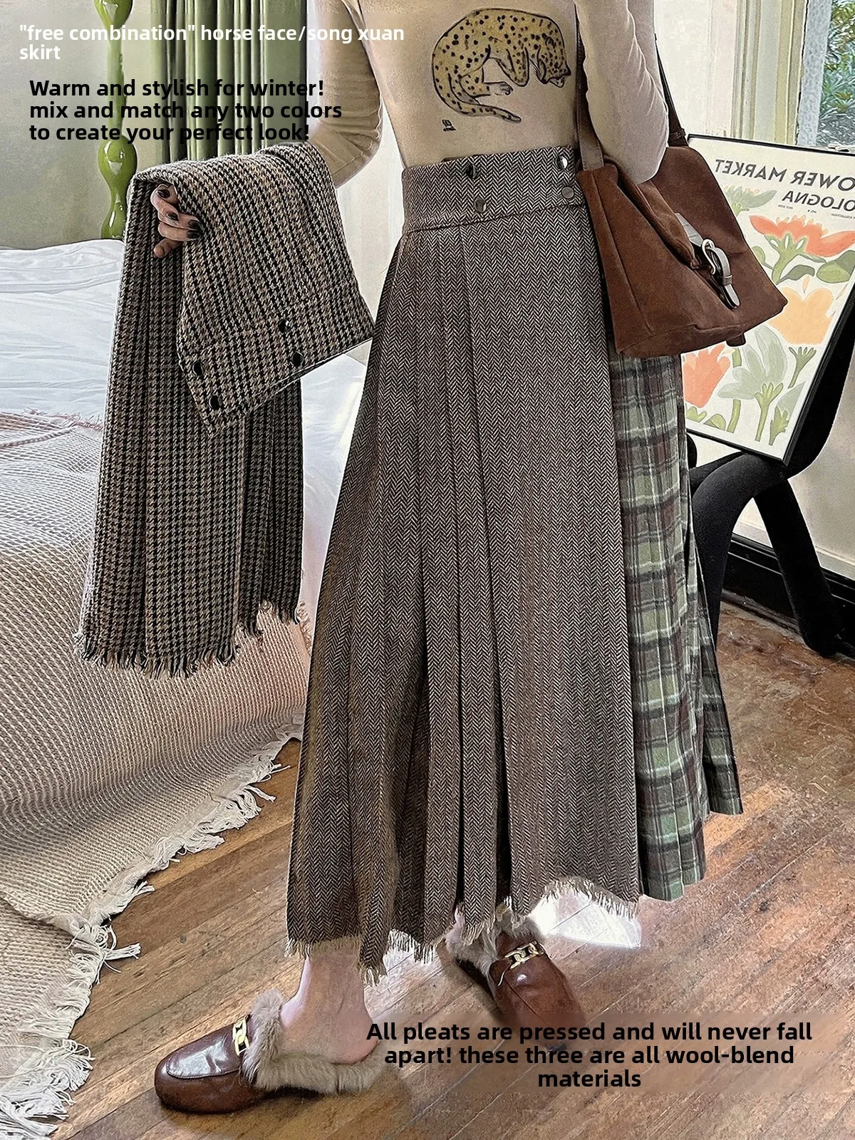 

Creative Splicing Chinese Sle Song Dynas f Skirt Commute Women's Skirt Long Narrow Autumn Color Hanfu Skirt