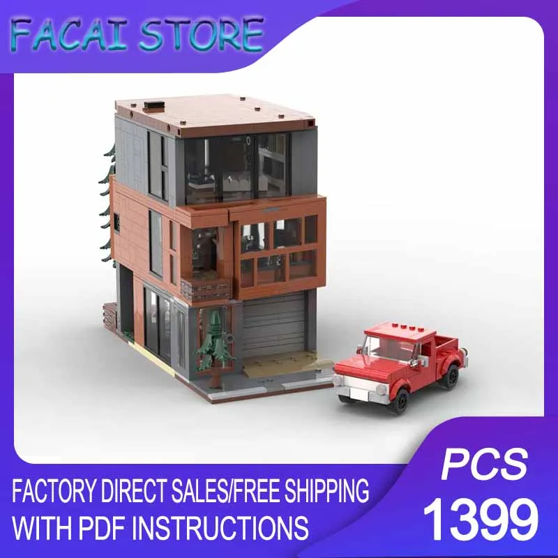 

Модульные строительные блоки City Building Moc: Дом «Сумерки», технологичные блоки для переустройства, рождественский конструктор DIY, подарки для строительных любителей