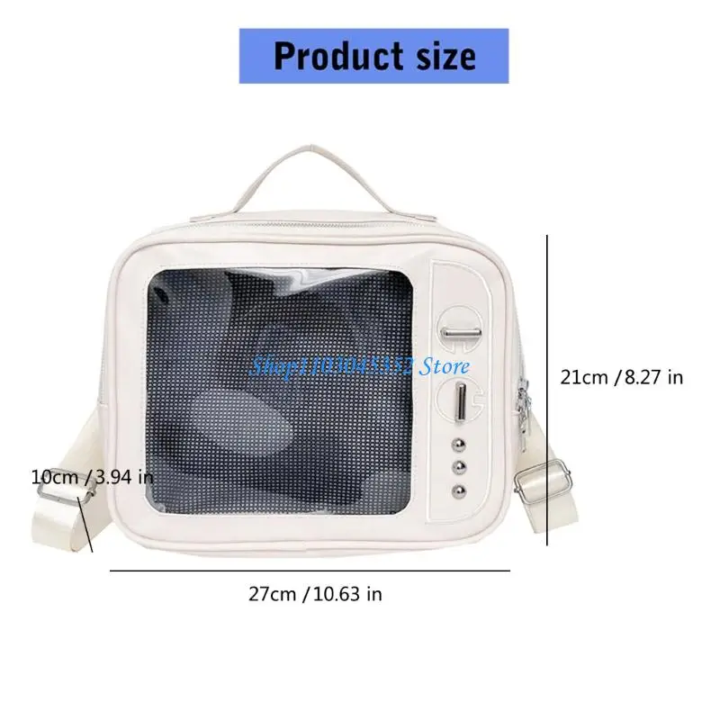 حقيبة كروس للتلفاز، حقيبة كتف جميلة، حقيبة ظهر شفافة، Itabag #6
