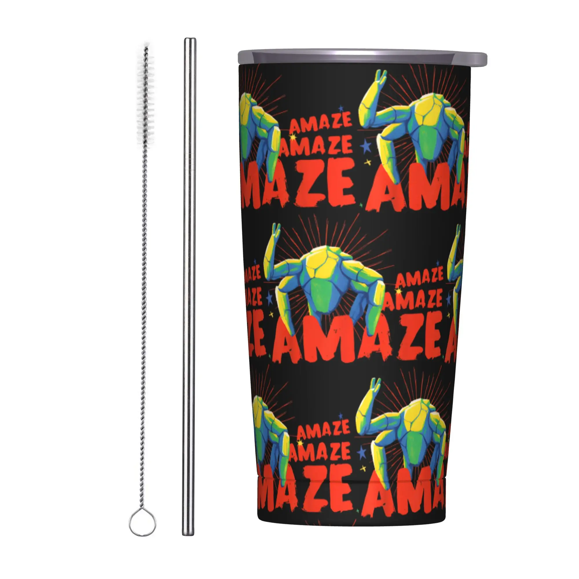 Amaze Amaze Amaze Project Hail Mary Tumbler Vacuum Insulated  Coffee Cups Stainless Steel School Mugs Water Bottle, 20oz