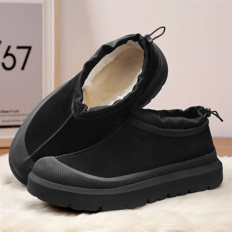 

Couple's Low-top Split-wear Outdoor Suede Large-sized Fashionable and Casual Color-blocking Autumn and Winter Snow Boots