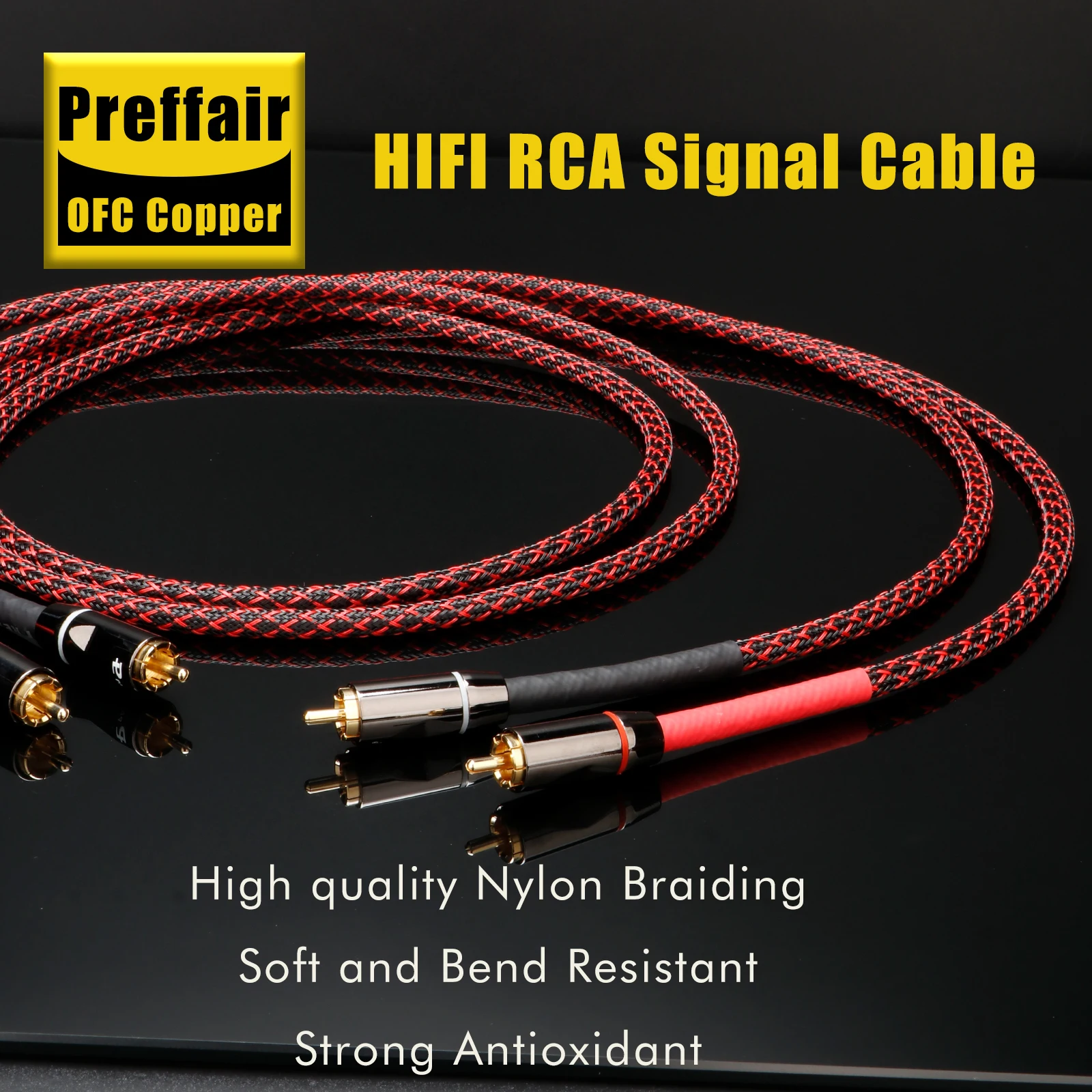 CANARE L-4E6S Аудиокабель RCA OFC медь 2Rca до 2Rca Соединительные кабели Стерео штекер для усилителя ЦАП ТВ автомобильное аудио
