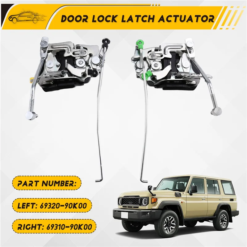 

AB96-1Pair Front Door Lock Actuator Latch Mechanism Assy For Toyota Land Cruiser BJ70 FJ70 LJ70 69320-90K00 69310-90K00