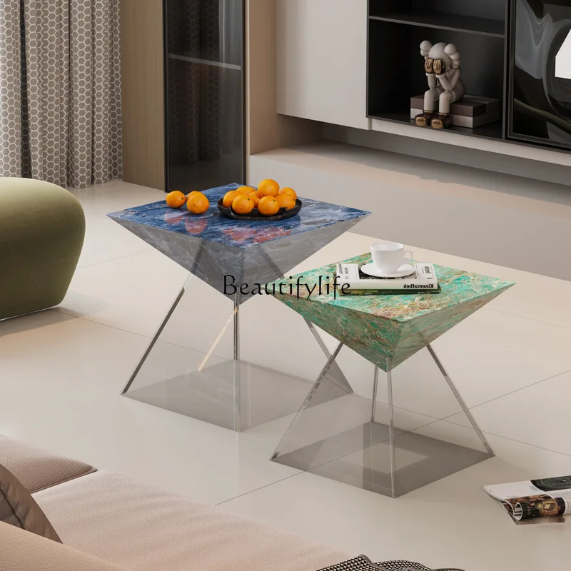 

Italian light luxury acrylic high-end suspended edge a few minimalist corner ornaments