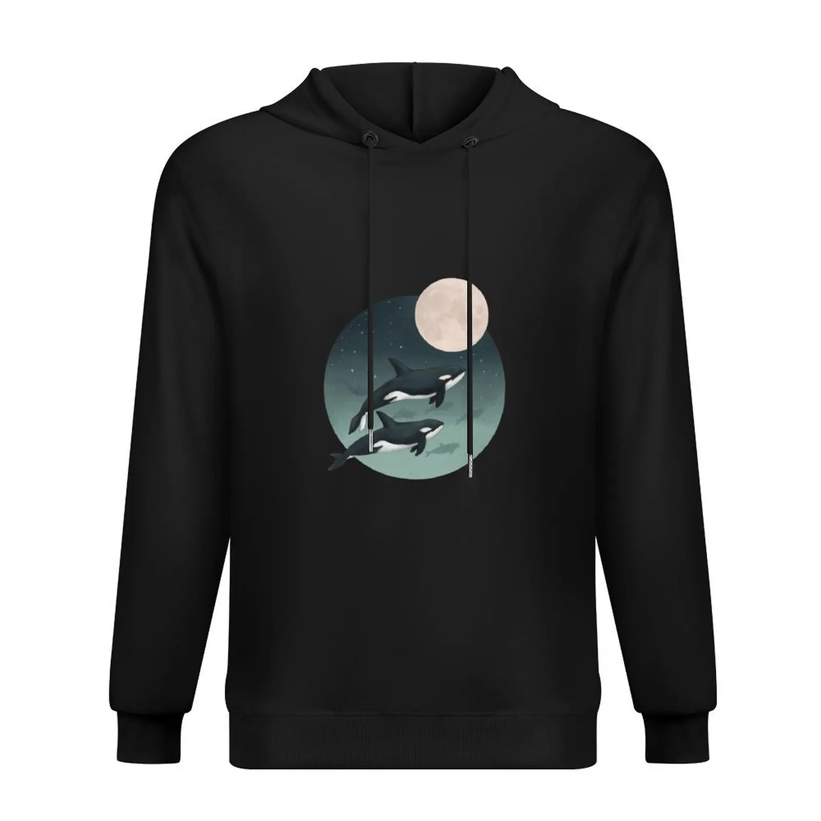 

moonlight caravan // orcas Hoodie anime clothes men's winter sweater hooded shirt korean autumn clothes man hoodie