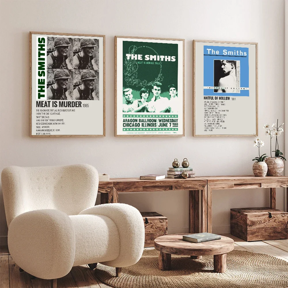 

Rock Band The Smiths Retro Poster DIY Poster Kraft Paper Vintage Poster Wall Art Painting Study Stickers Big Szie Wall Painting