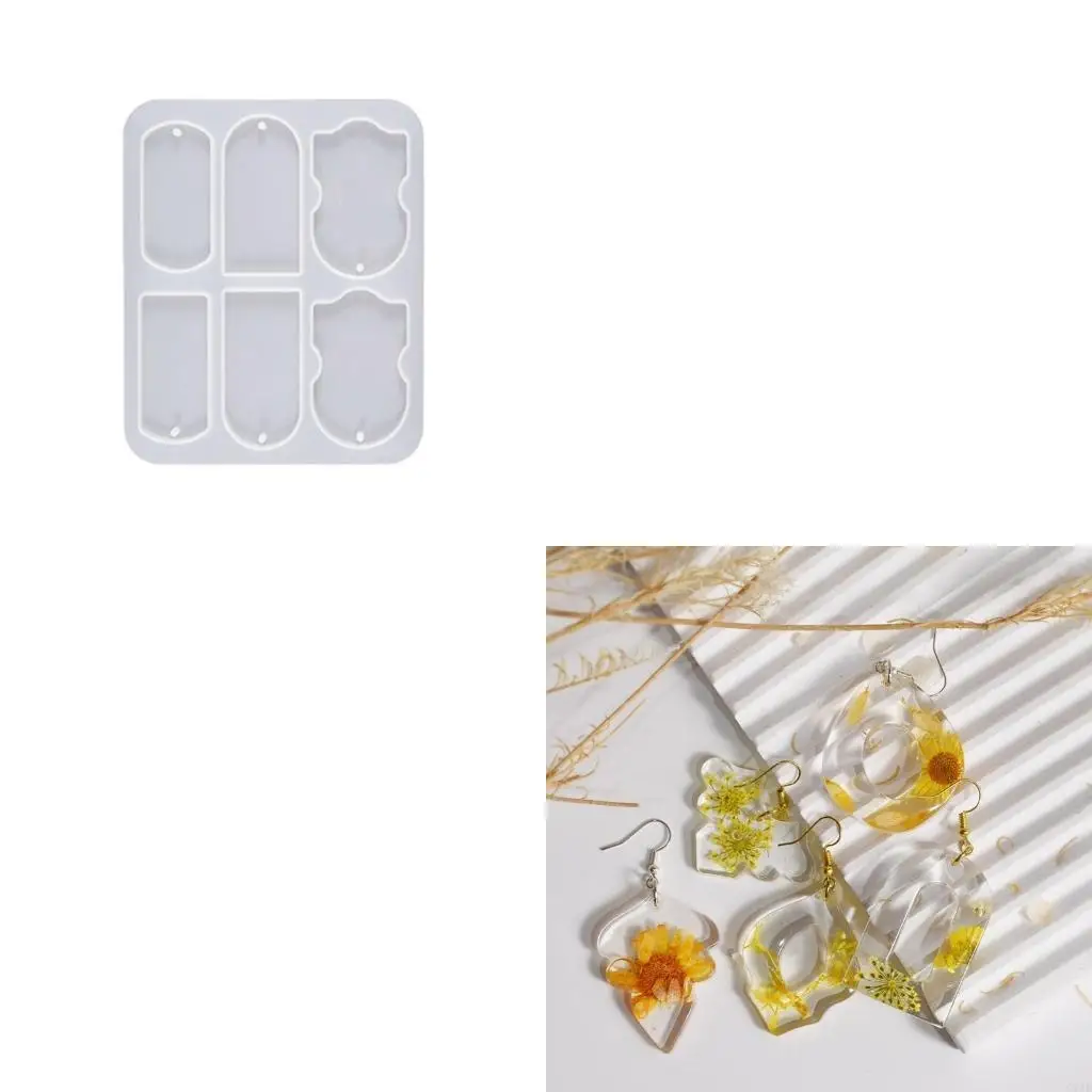 

Versatile DIY Jewelry Making Silicone Moulds Flower and Leaf Pendant Resin Mold