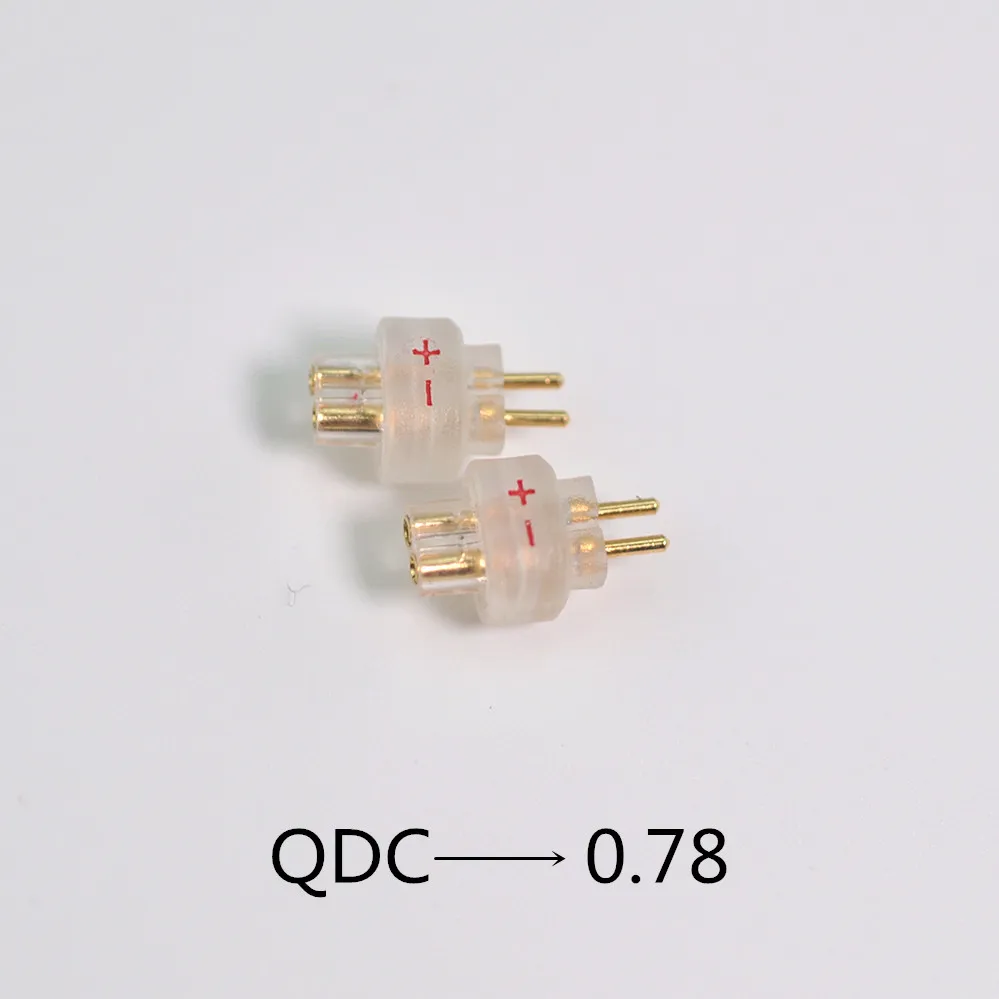 Qdc to 0.78 headphone cable to pin qdc earplug adapter plug 0.78 to 0.78