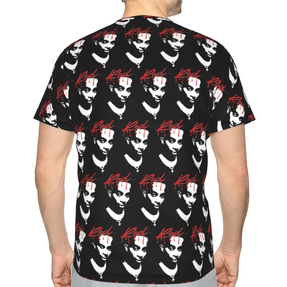 Playboi Carti Whole Lotta Red Album Cover 100% Cotton T-Shirt Men'sFunny T Shirts Men O-Neck Short Sleeve