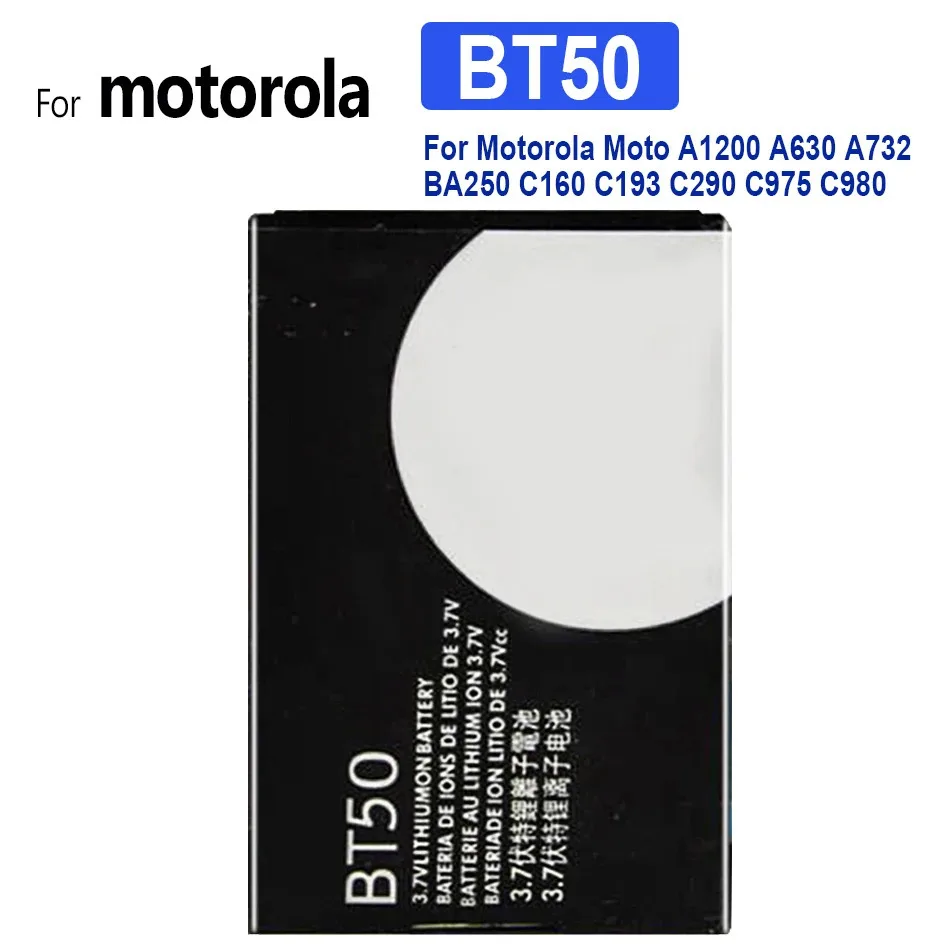 Batteria BT50 per MOTOROLA Tundra, V195, V235, V323, V325, V360, V360i, V360V, V365, V975, V975