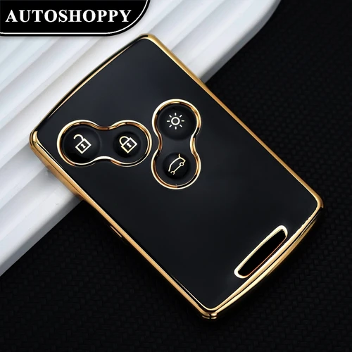 Funda de TPU para llave de coche, carcasa para Renault Megane 2 3 Clio Scenic Duster Kaptur Captur Logan Laguna Zoe Koleos Danilo Nema Fluence