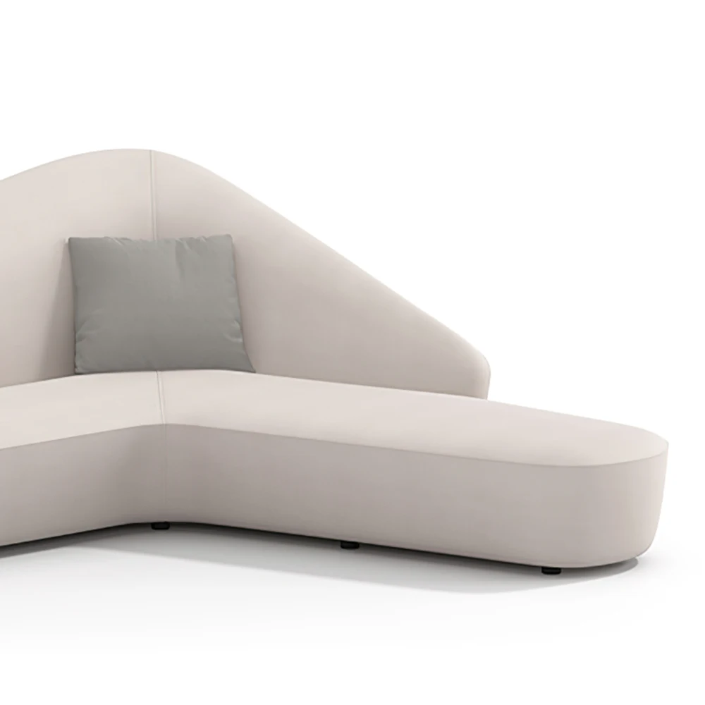 

#￥Modern Triangle Fabric Reclining Modular Office Sofa Set with Metal Legs for Home/Hotel Office