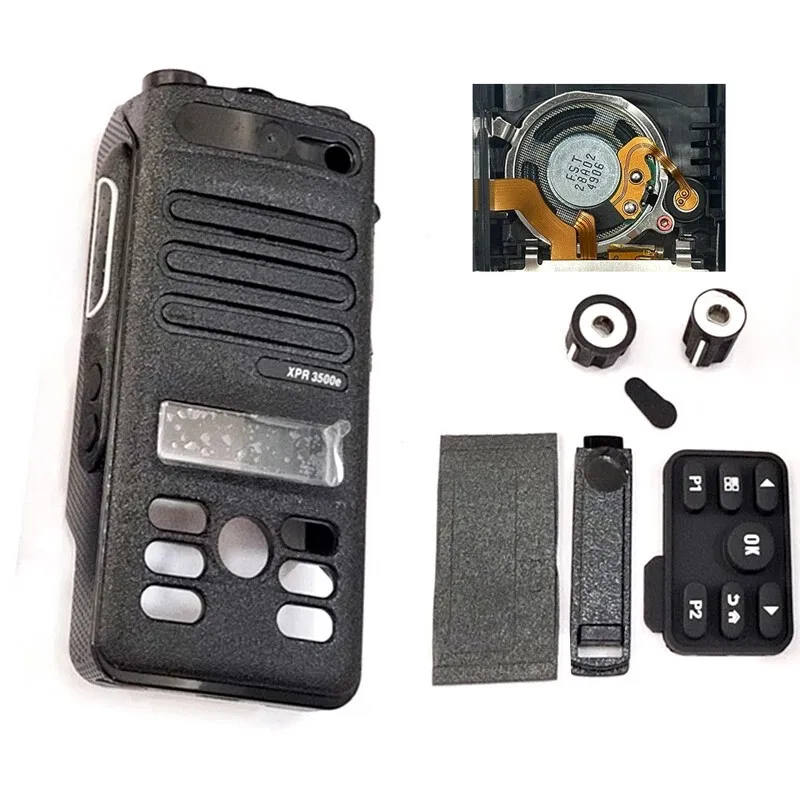 Black Walkie Talkie Replacement Housing Cover Case With OEM Speaker For Portable Radio XPR3500E XIR P6620 DEP570