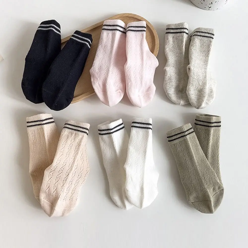 

Новые дышащие носки, однотонные хлопковые сетчатые носки, тонкие весенние и летние короткие носки для детей