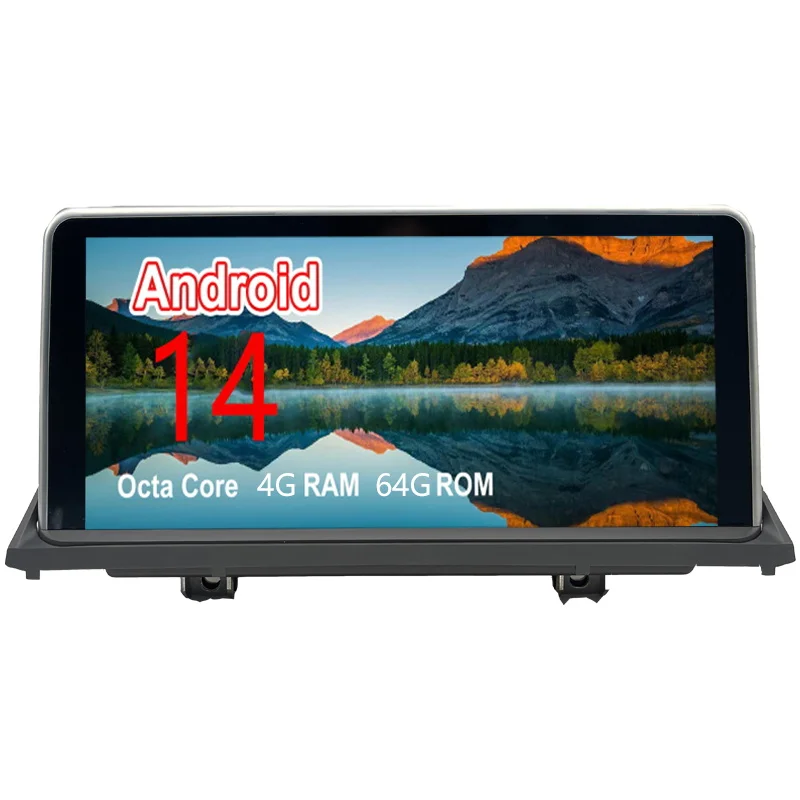 

Android car radio for BMW E70 CCC 2011-2013 stereo screen Carplay Android Auto Bluetooth GPS Navigation FM radio 10.25’ [4+64G]