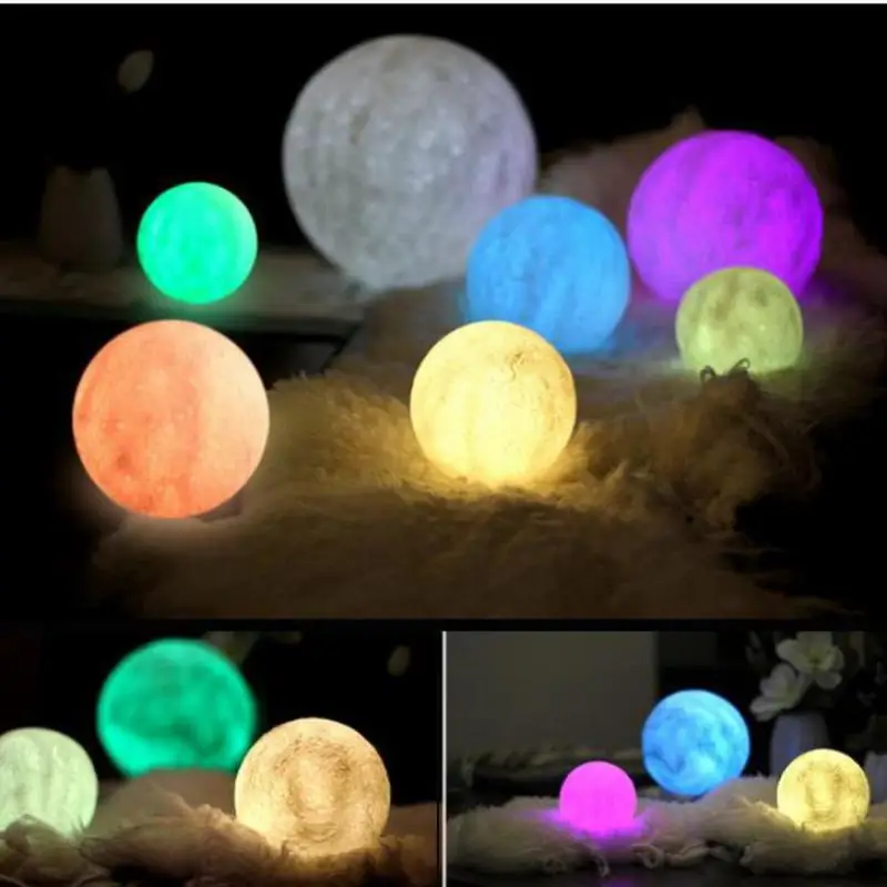 

Moon 3d Table Lamps Moon Light With Stand Luna Moon Led Night Light For Home Moderne Desk Lamp For Living Room