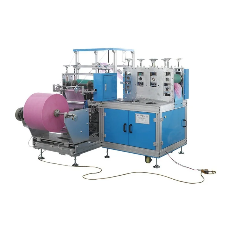 Fully Automatic Non-woven Shoe Cover Machine, Disposable Double Rib Plastic Ultrasonic Shoe Cover Machine Equipment