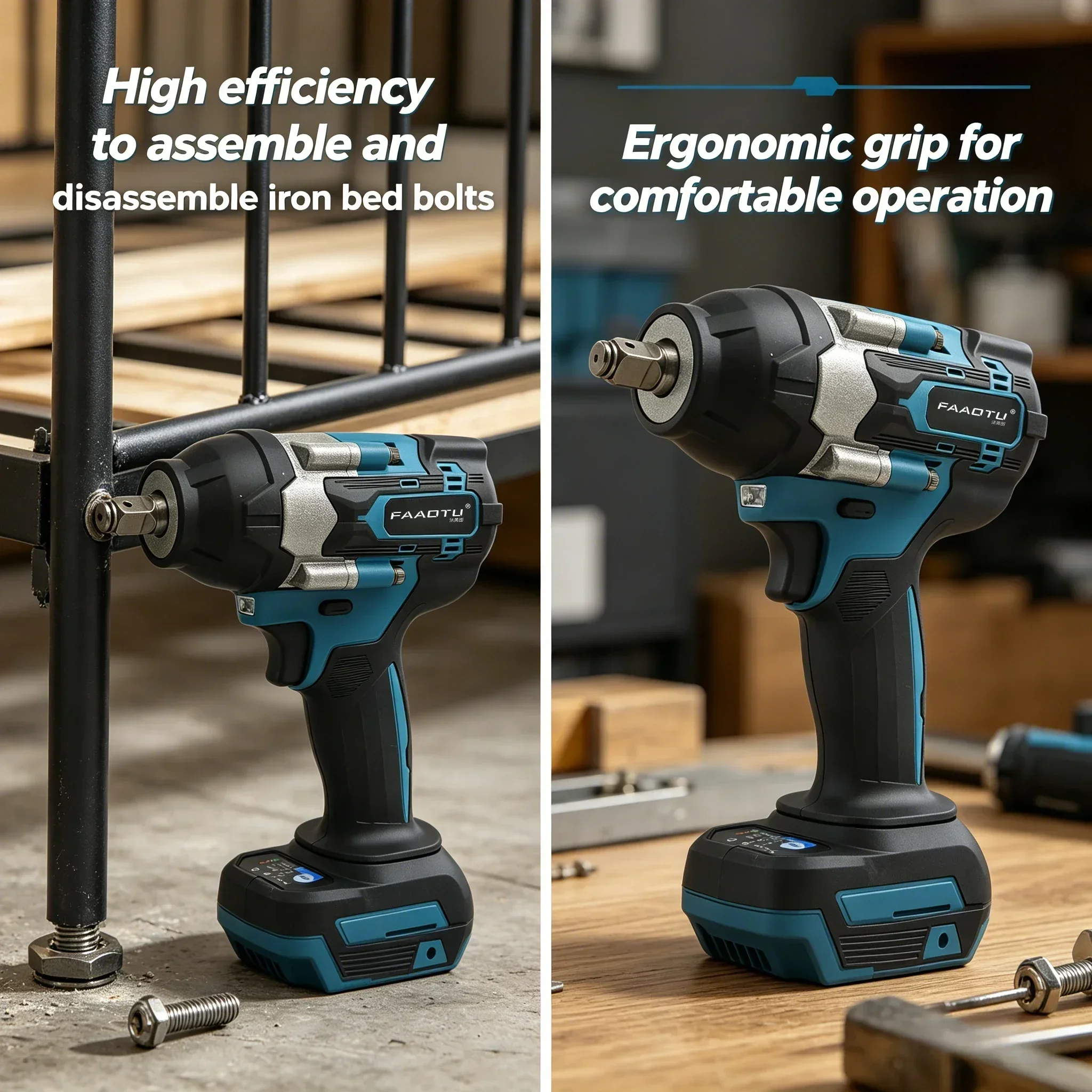 FAAOTU 700 Brushless High-Torque Impact Wrench - MT Level, Suitable for All Fastening Tasks Suitable for MT battery NO battery