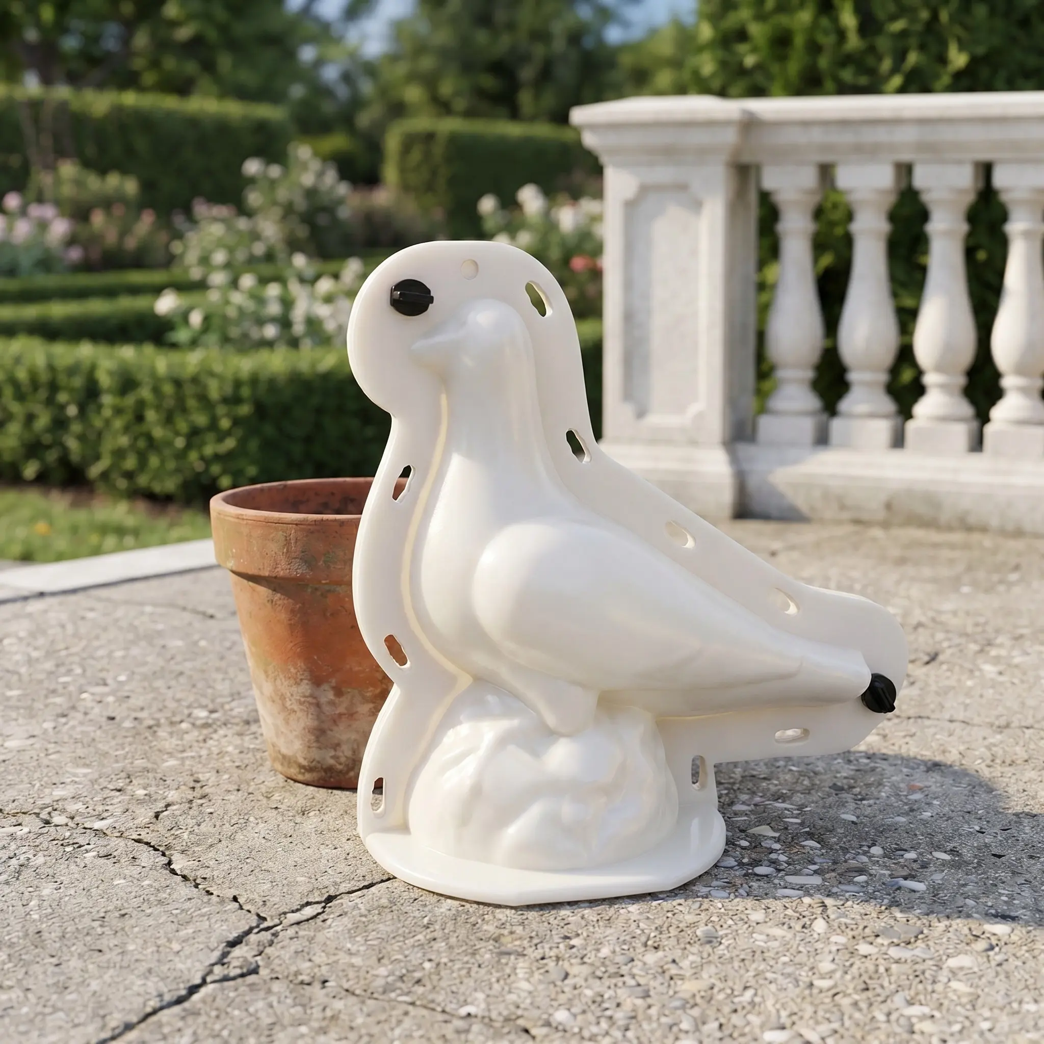 Balustrade Concrete Mold Roman Column Ball Shape DIY Garden Fence Decor Plastic Molding Form for Landscaping Pathway Balcony