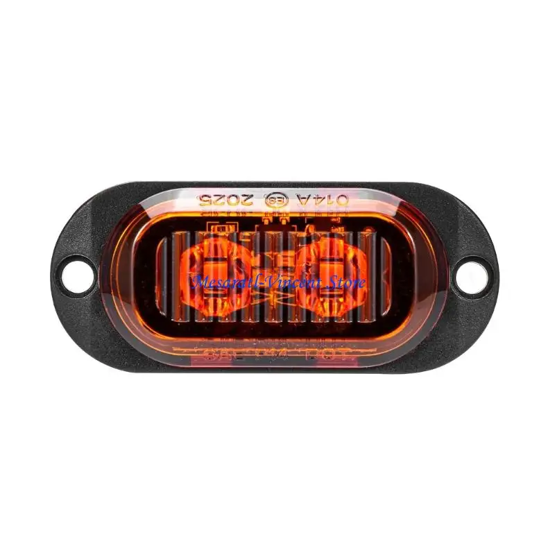 A70F مقاوم للماء LED LENS شرائط جانبية للسيارة الشاحنات 12-24V الرؤية عالية