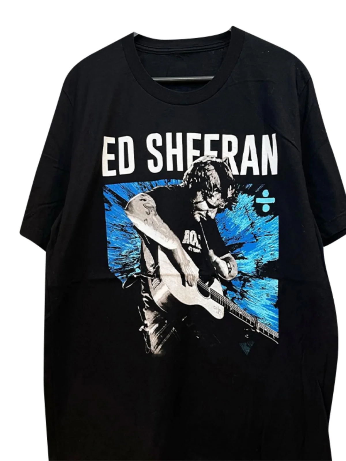 Ed Sheeran Oversize Street Lazy Style Short Sleeve Unisex Pure Cotton Tshirt Youth Fashion Printed round Neck Thickened Summer