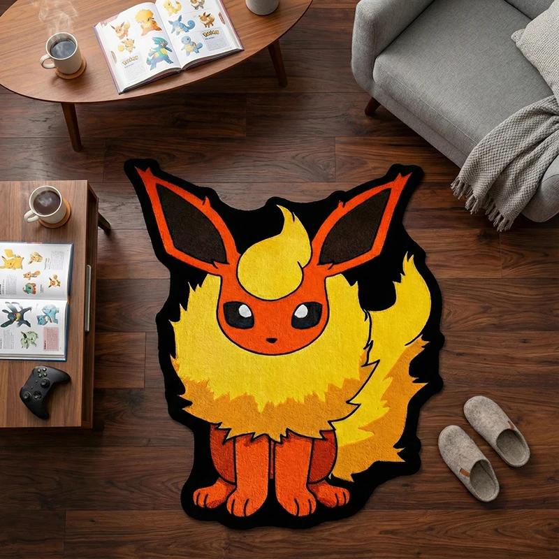 

Аниме Pokemon Flareon дизайн ковер спальня гостиная детская комната нескользящий декоративный напольный коврик коллекция подарок на день рождения ковер