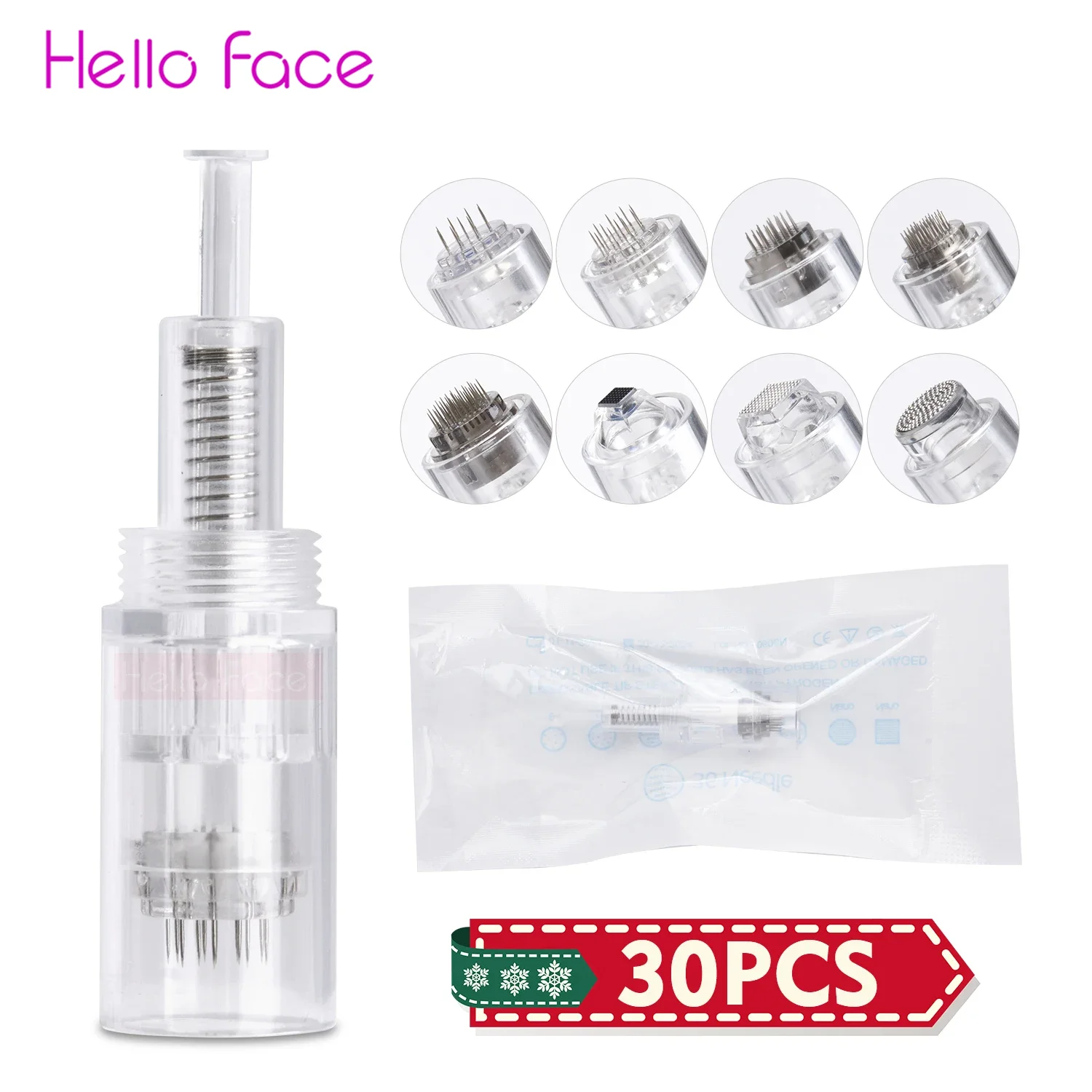 30 pcs Screw Cartridges  Micro Needling Pen Needle Tattoo Tip Disposable Microblading Cartridge for Electric Derma Pen