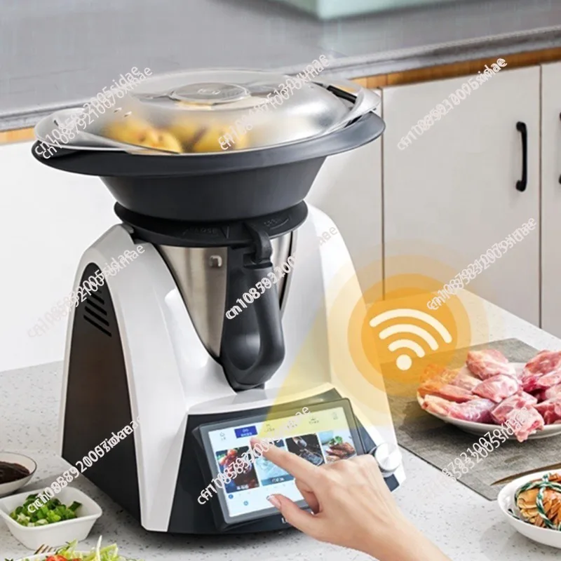 

Multifunctional Food Processor 500W Powerful 5 Inch LED Touch Control Kitchen Cooking Machine