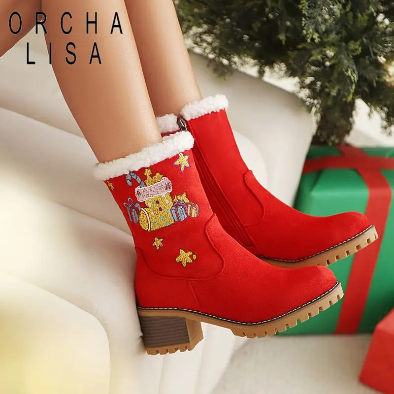 ORCHA LISA Fashion Shiny Female Pumps Round Toe Flats Heel Lace Up Plus Size 40 41 42 43 US12 Handmade Shoes Women Fall